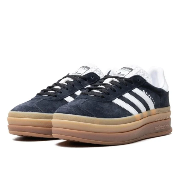 Adidas Gazelle Bold Black White Gum נעלי