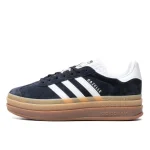 Adidas Gazelle Bold Black White Gum נעלי