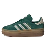 Adidas Gazelle Bold Collegiate Green White Gold נעלי