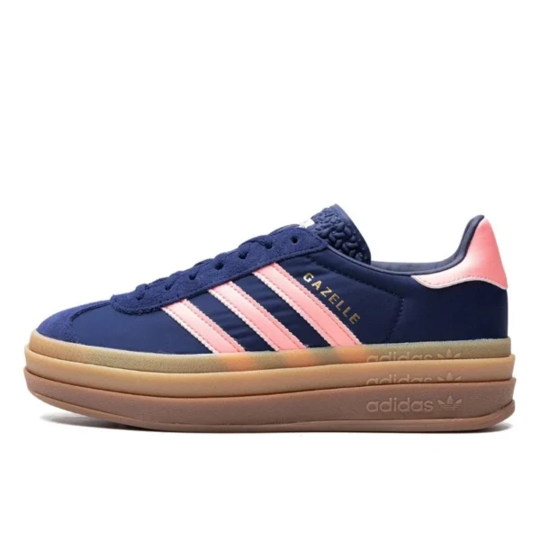 Adidas Gazelle Bold Dark Blue Pink Spark נעלי