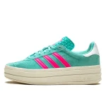 Adidas Gazelle Bold Flash Aqua Lucid Pink נעלי