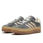 Adidas Gazelle Bold Grey Magic Beige Gum נעלי