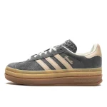 Adidas Gazelle Bold Grey Magic Beige Gum נעלי
