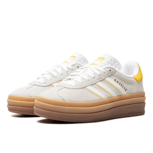 Adidas Gazelle Bold Ivory Bold Gold נעלי