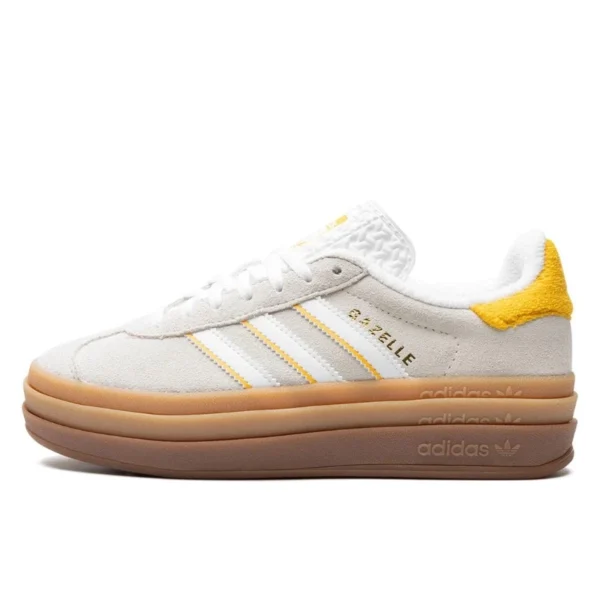 Adidas Gazelle Bold Ivory Bold Gold נעלי
