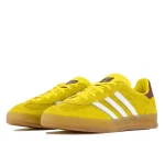 Adidas Gazelle Indoor Bright Yellow Collegiate Burgundy נעלי