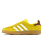 Adidas Gazelle Indoor Bright Yellow Collegiate Burgundy נעלי