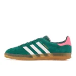 Adidas Gazelle Indoor Collegiate Green Lucid Pink נעלי