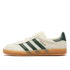 Adidas Gazelle Indoor Cream White Collegiate Green Gum נעלי