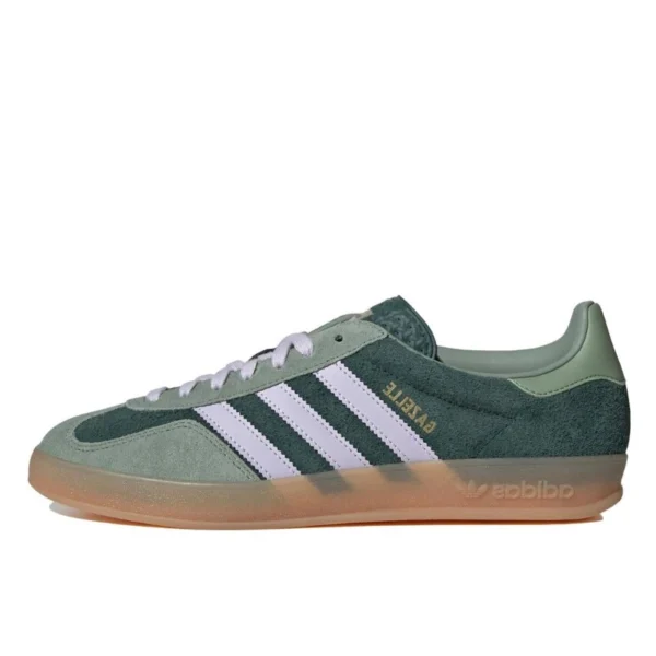 Adidas Gazelle Indoor Mineral Green Silver Dawn נעלי