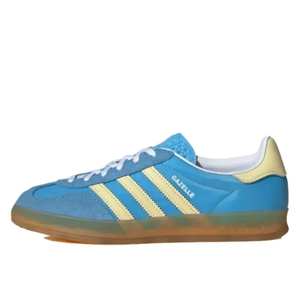 Adidas Gazelle Indoor Semi Blue Burst Almost Yellow נעלי