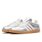 Adidas Gazelle Indoor Silver Metallic Core White נעלי