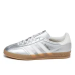 Adidas Gazelle Indoor Silver Metallic Core White נעלי