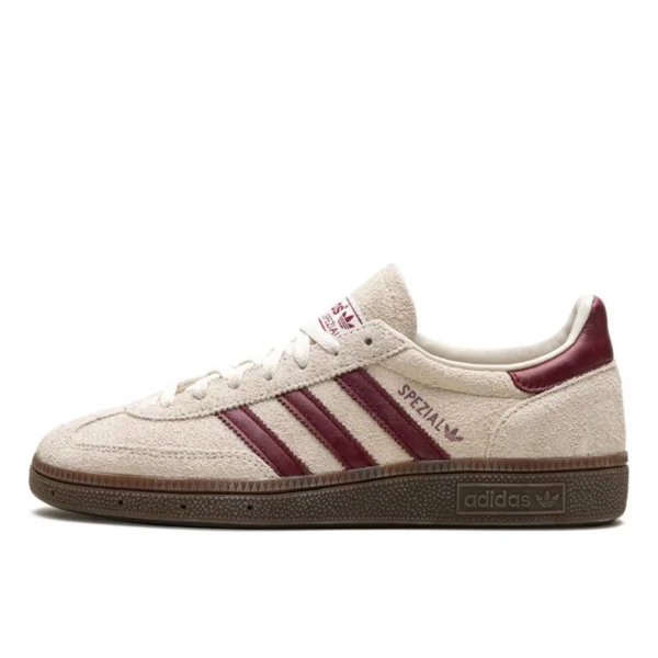 Adidas Handball Spezial Off White Collegiate Burgundy נעלי