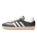 Adidas Samba OG Black Pink Ribbon Laces נעלי