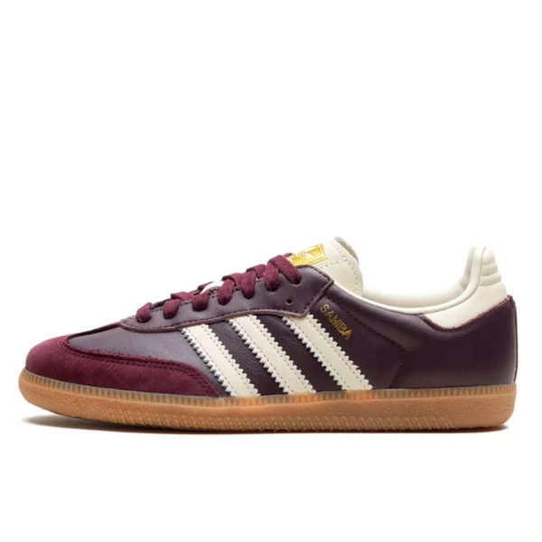 Adidas Samba OG Maroon Gold Metallic נעלי