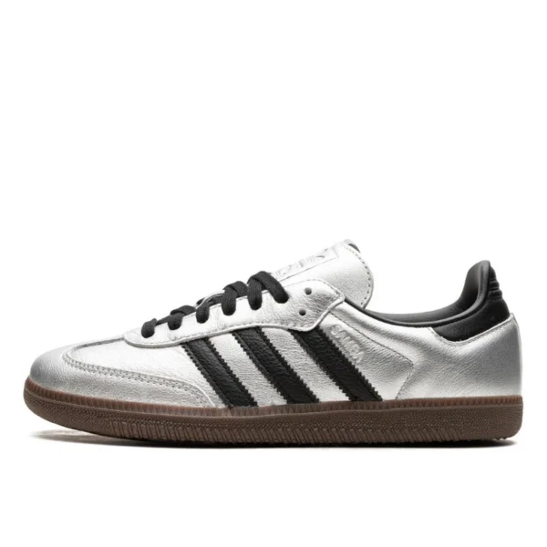 Adidas Samba OG Silver Metallic Black Gum נעלי