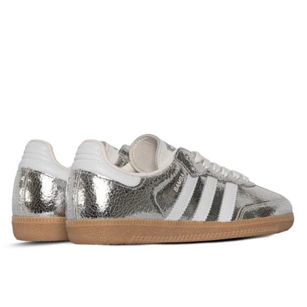 Adidas Samba OG Silver Metallic Cracked Leather נעלי