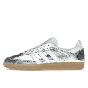 Adidas Samba OG Silver Metallic Cracked Leather נעלי