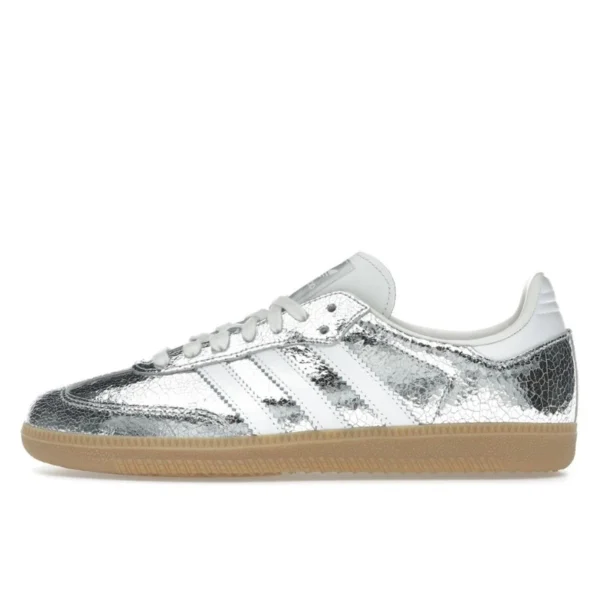 Adidas Samba OG Silver Metallic Cracked Leather נעלי