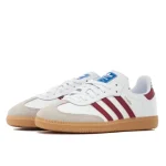 Adidas Samba OG White Burgundy Gum נעלי