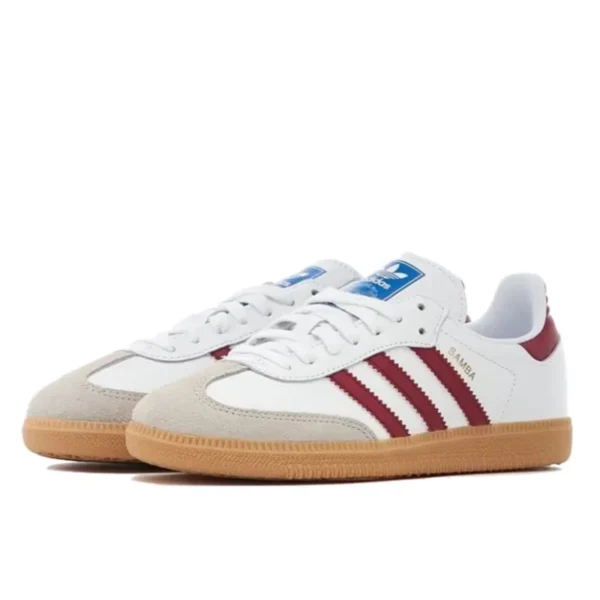 Adidas Samba OG White Burgundy Gum נעלי