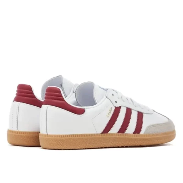 Adidas Samba OG White Burgundy Gum נעלי