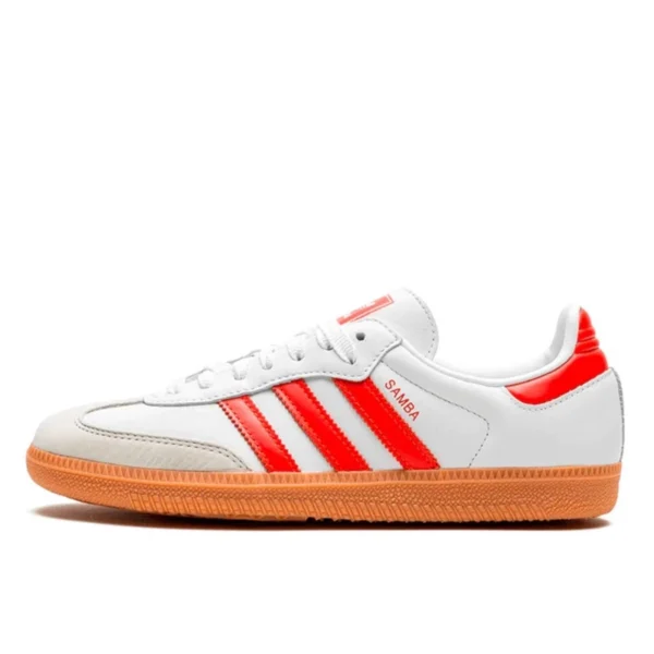 Adidas Samba OG White Solar Red Gum נעלי