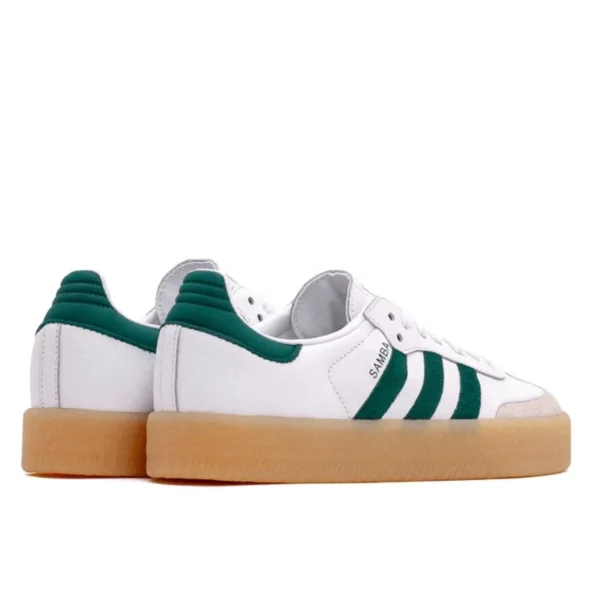 Adidas Sambae White Collegiate Green Gum נעלי