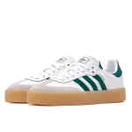 Adidas Sambae White Collegiate Green Gum נעלי