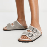 Birkenstock Arizona Fur Grey כפכפים
