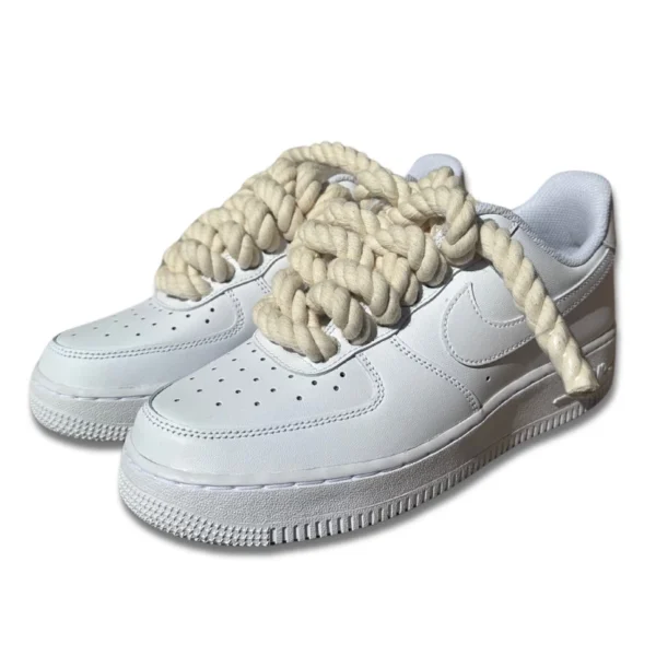 Nike Air Force 1 Custom Lacet Corde סניקרס