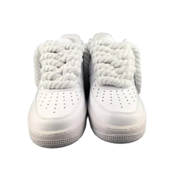 Nike Air Force 1 Custom Lacet Corde Blanche סניקרס