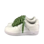 Nike Air Force 1 Custom Lacet Corde Kaki סניקרס