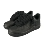 Nike Air Force 1 Custom Lacet Corde Noir סניקרס