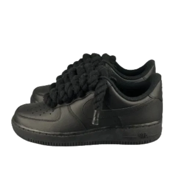 Nike Air Force 1 Custom Lacet Corde Noir סניקרס