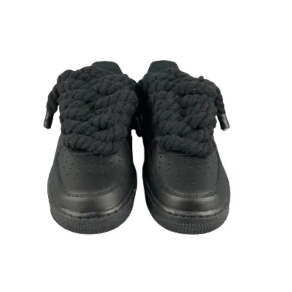 Nike Air Force 1 Custom Lacet Corde Noir סניקרס