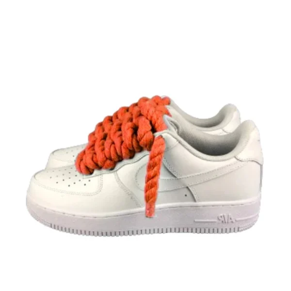 Nike Air Force 1 Custom Lacet Corde Orange סניקרס