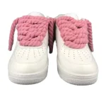 Nike Air Force 1 Custom Lacet Corde Rose סניקרס