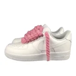 Nike Air Force 1 Custom Lacet Corde Rose סניקרס