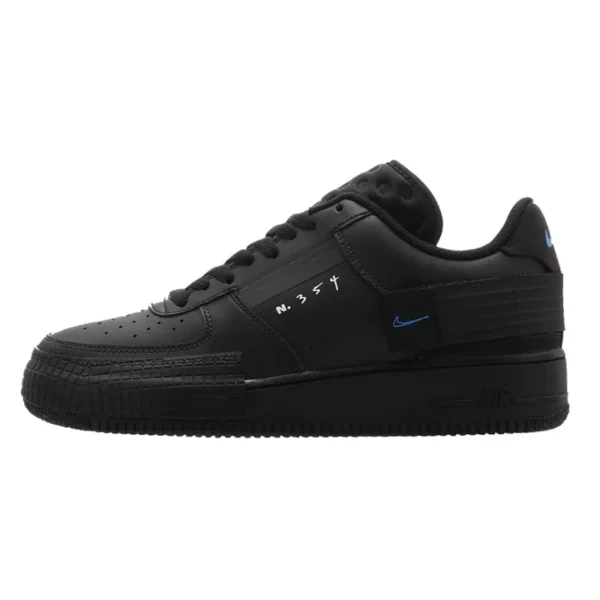Nike Air Force 1 Drop Type Triple Black סניקרס