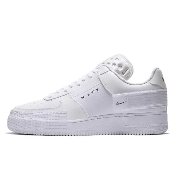 Nike Air Force 1 Drop Type Triple White סניקרס