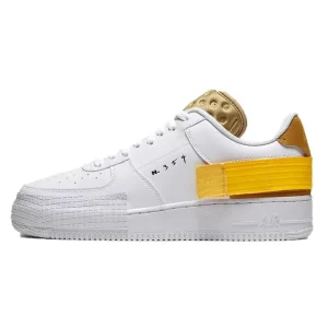 Nike Air Force 1 Drop Type White Gold Yellow סניקרס