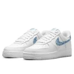 Nike Air Force 1 Low ’07 Essential White Worn Blue Paisley סניקרס