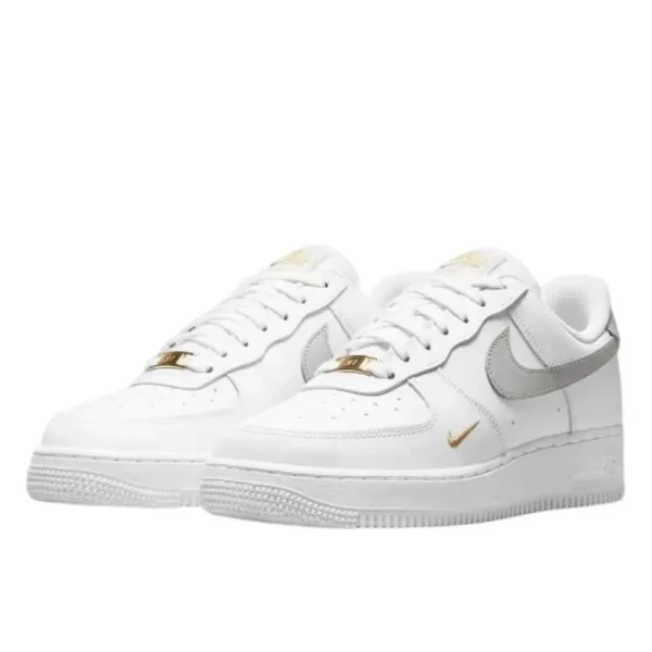 Nike Air Force 1 Low White Grey Gold סניקרס