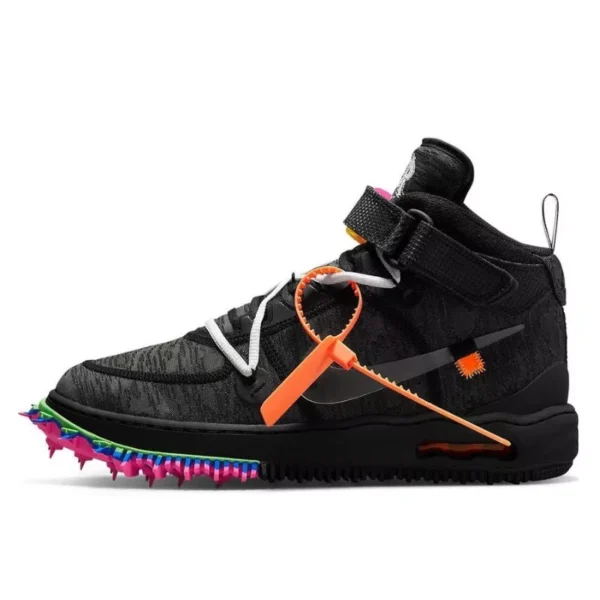Nike Air Force 1 Mid Off-White Clear Black סניקרס