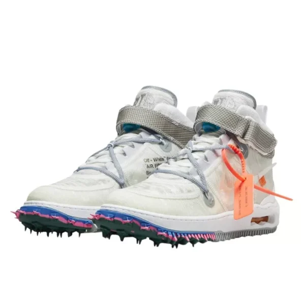 Nike Air Force 1 Mid Off-White Clear White סניקרס
