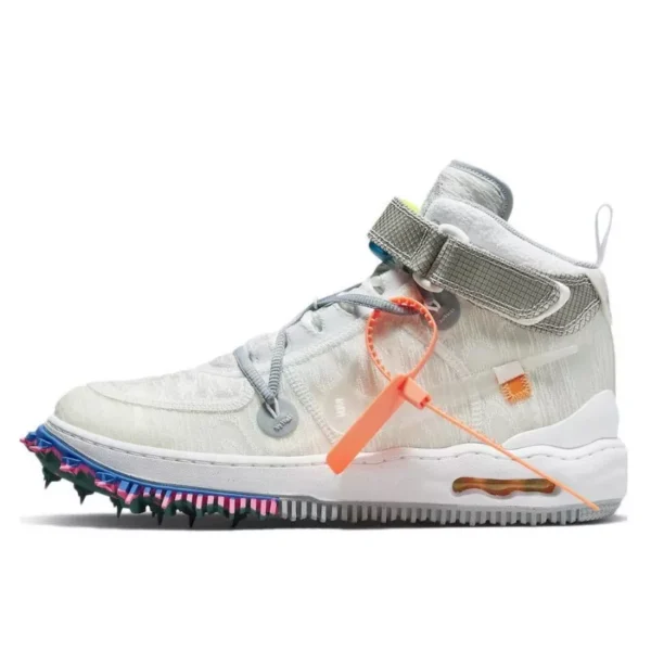 Nike Air Force 1 Mid Off-White Clear White סניקרס
