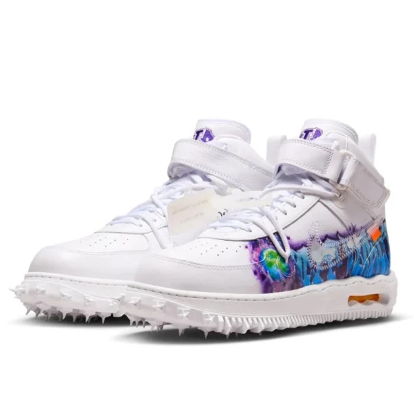 Nike Air Force 1 Mid Off-White Graffiti White סניקרס