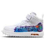 Nike Air Force 1 Mid Off-White Graffiti White סניקרס